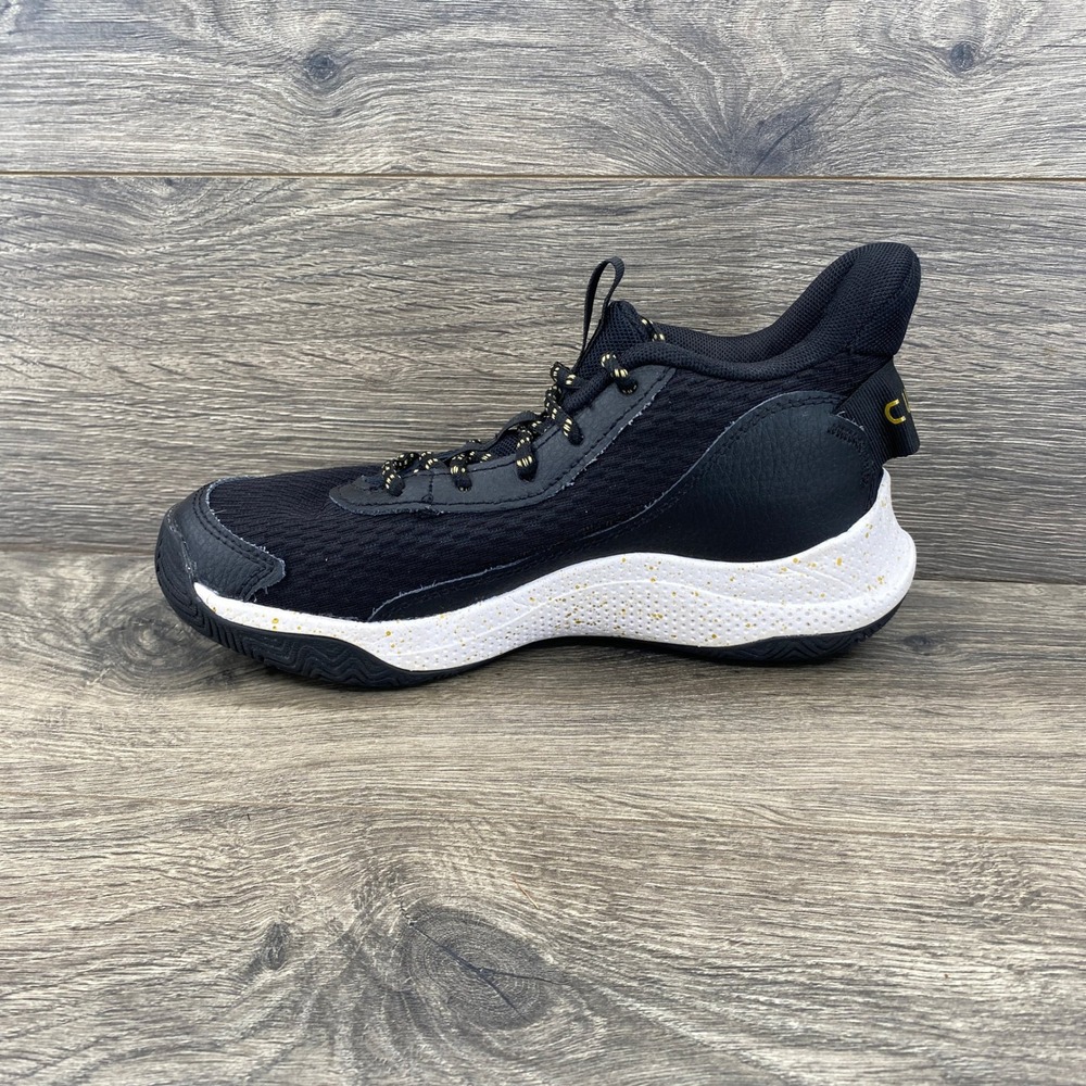 Under Armour Curry Basketball Shoes Youth 5Y Black Gold Speckled 3026623-001 - Picture 8 of 9